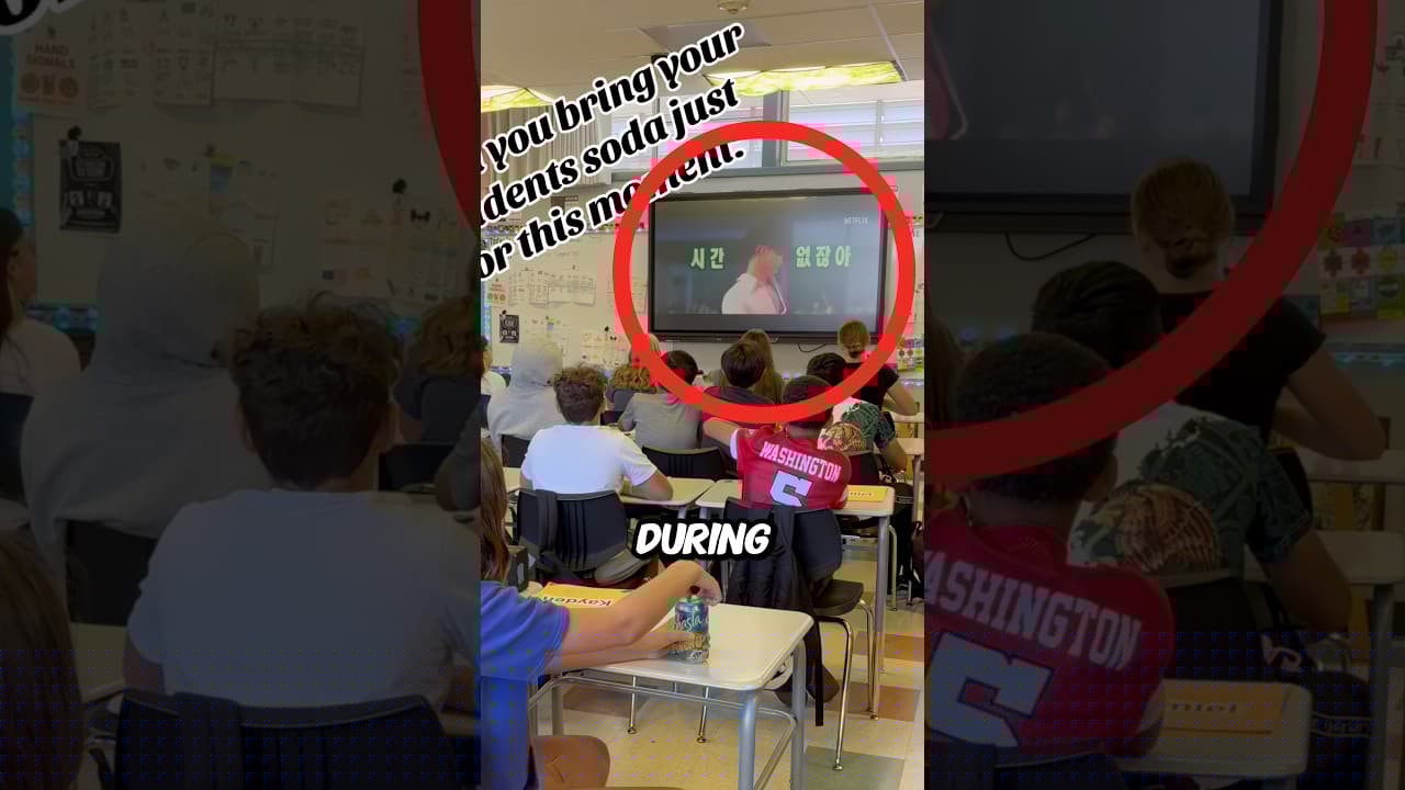 The entire classroom did it together 🤯