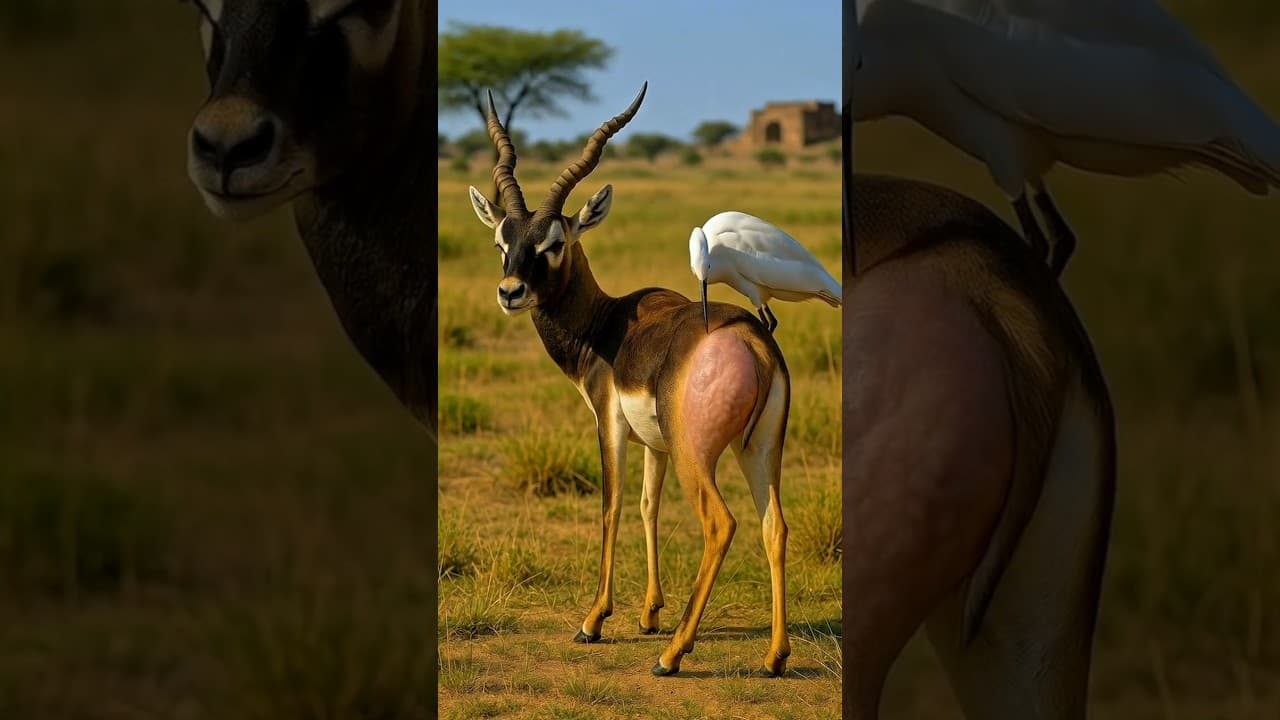 Egret aids Antelope  🐦🦌