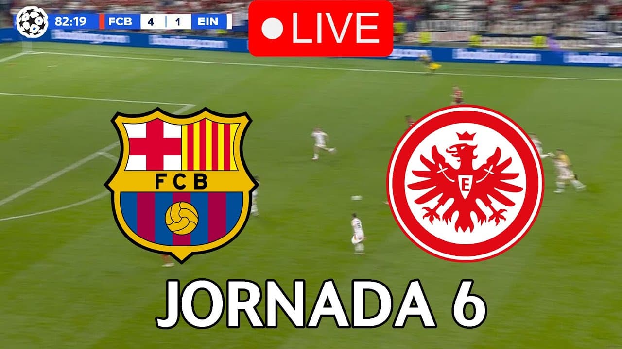 🔴EN VIVO |🔥FC BARCELONA EINTRACHT FRANKFURT EN DIRECTO 🏆JORNADA 6 CHAMPIONS LEAGUE 25/26🏆BARÇA HOY