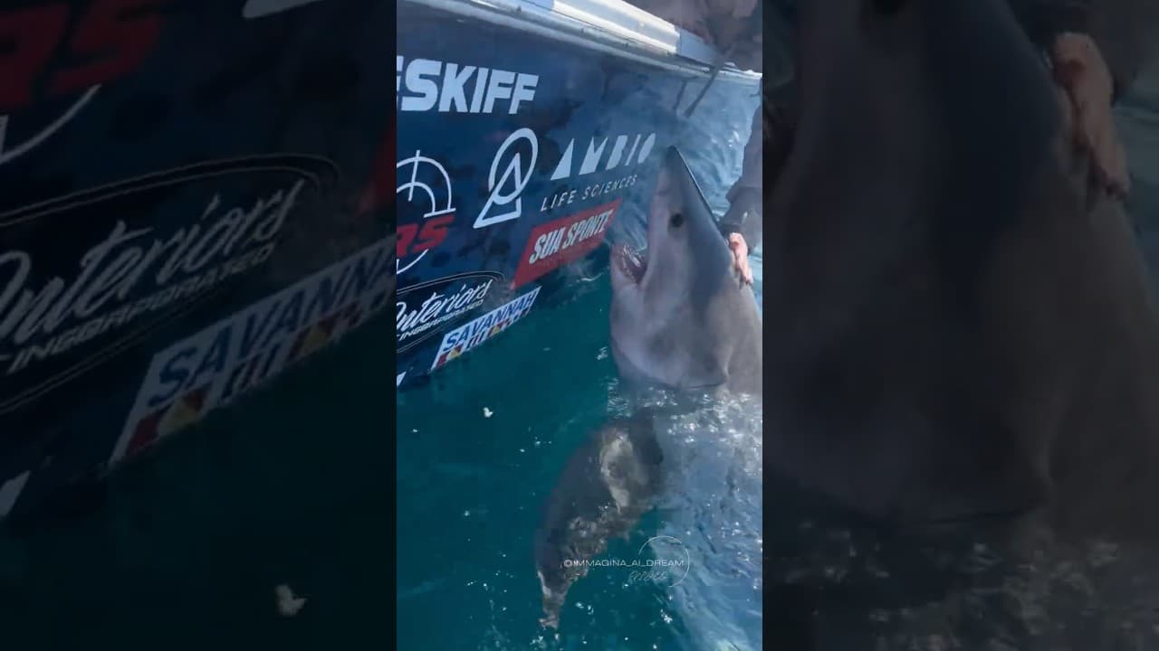 🌊🦈 Imagine being out on the open sea, the sun reflecting on the crystal-clear water… #sharkweek