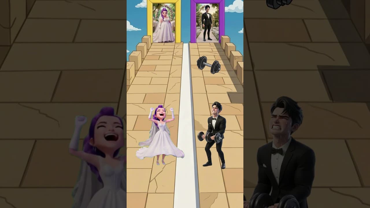 🖤💍💜👰 ¡Ayuda a Jinu y Rumi a Casarse! 🥳☺️ #kpopdemonhunters #shorts