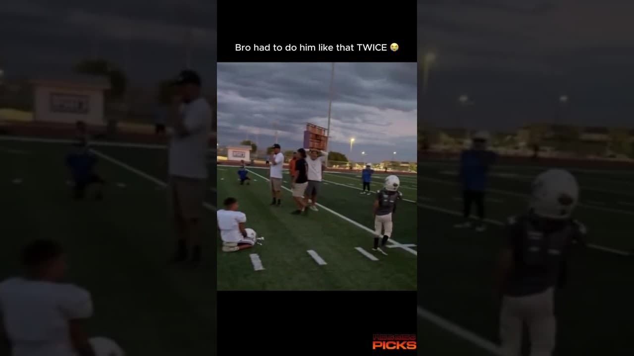 Double concussion 😂😱 #americanfootball #crazycelebration #nfl #highschoolfootball #sports #footbal