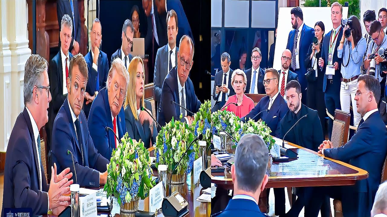 LIVE: President Trump Meets European Leaders At White House Over Ukraine Crisis!