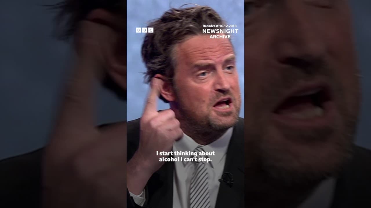 Matthew Perry debates addiction with Peter Hitchens.