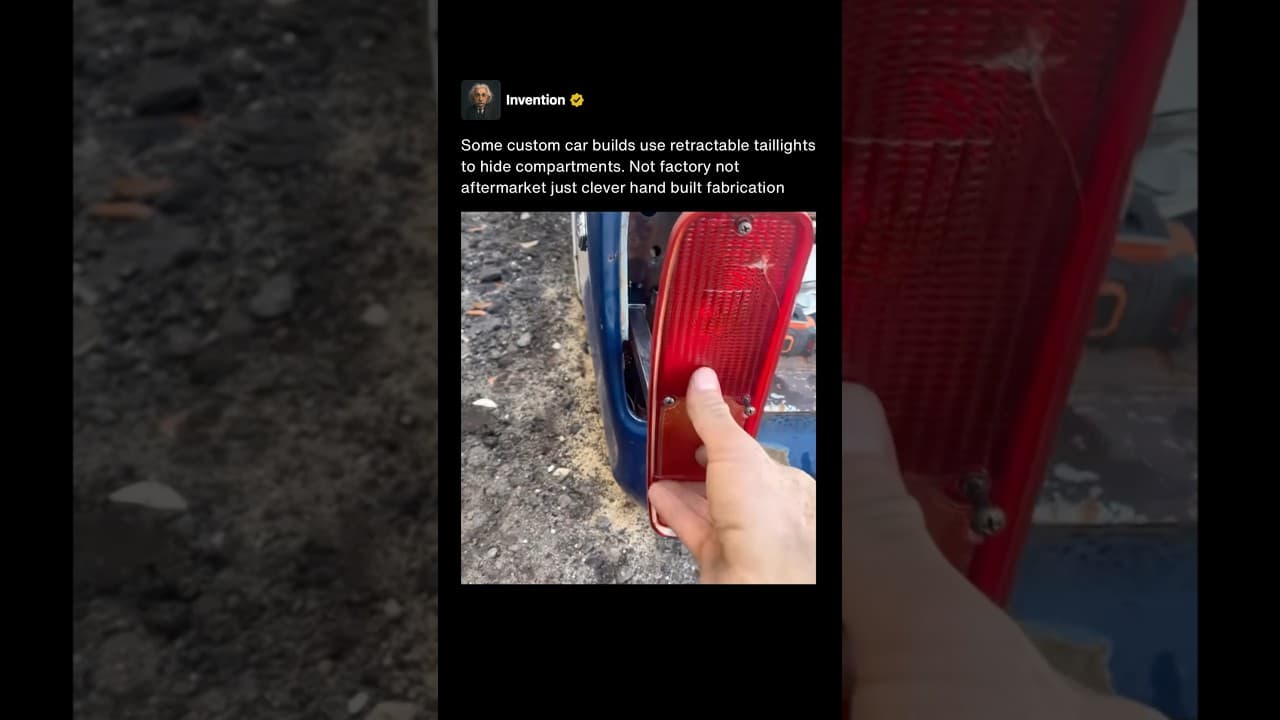 This Truck Has a Hidden Compartment Behind Its Taillight 🛻 #shorts