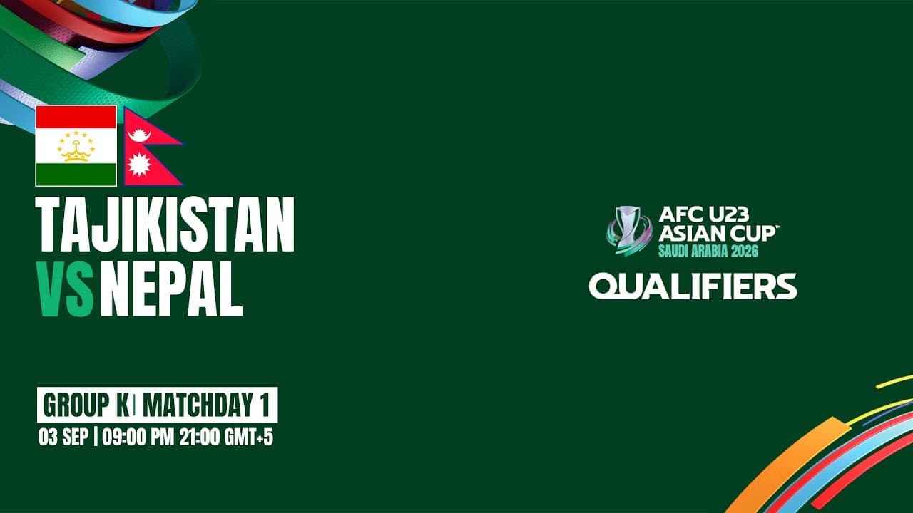 Tajikistan v Nepal | Group K | MD1 | AFC U23 Asian Cup 2026 Qualifiers