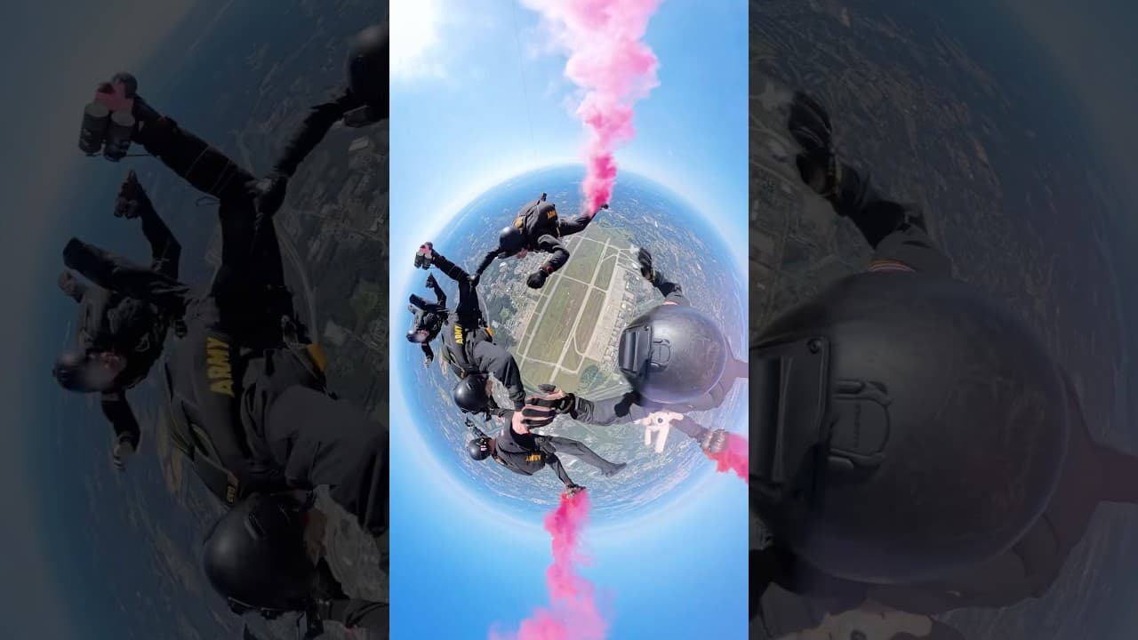 Dogs parachute for the first time! 🪂