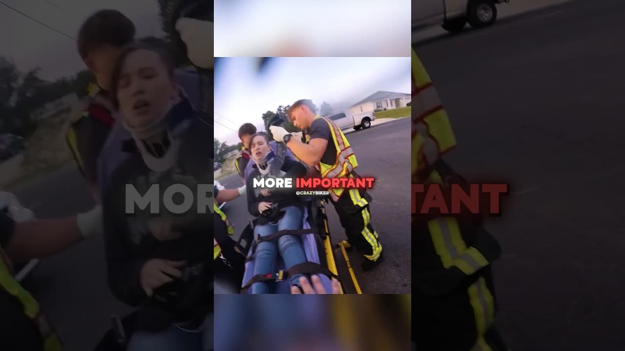 Biker Crashes With Girlfriend On The Back! 😨