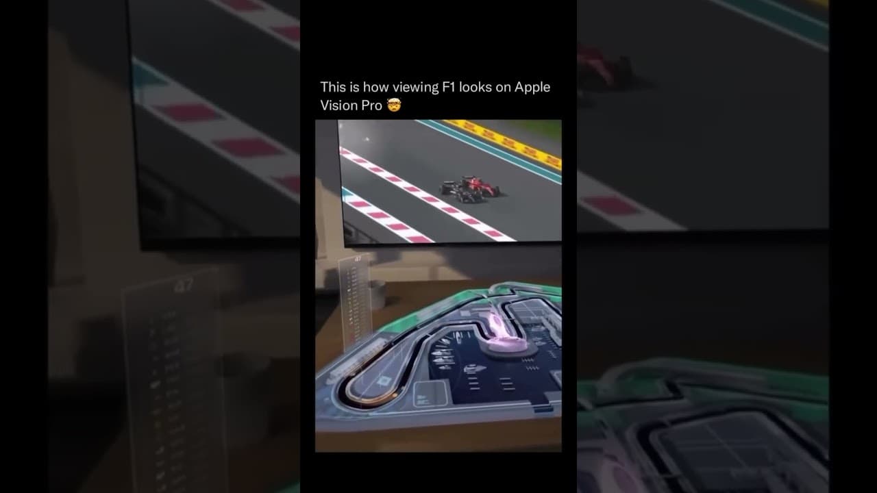 “Watching F1 on Apple Vision Pro is NEXT LEVEL! 🏎️🚀 | Insane AR Experience”