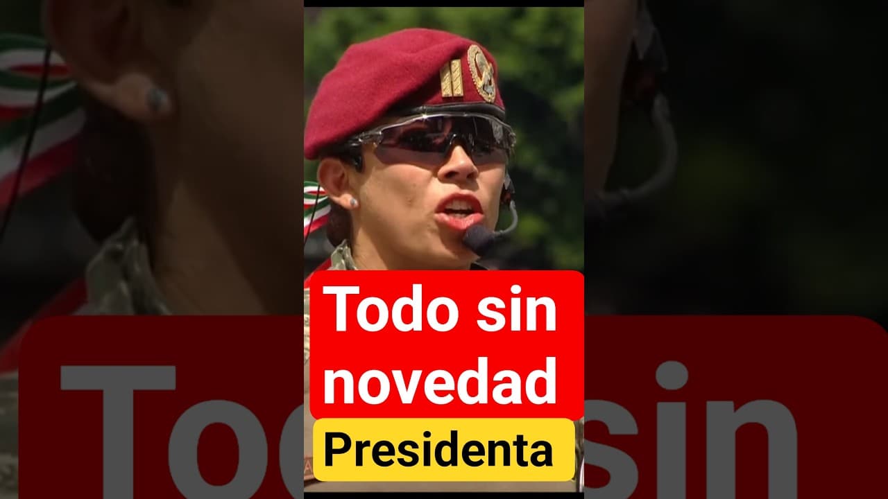 Teniente reporta las novedades ante la presidenta Claudia Sheinbaum #usa #ultimahora #noticias