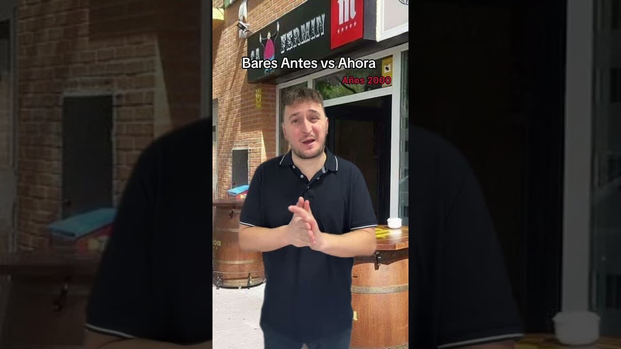 Bares antes vs ahora #bar #humor #camarero