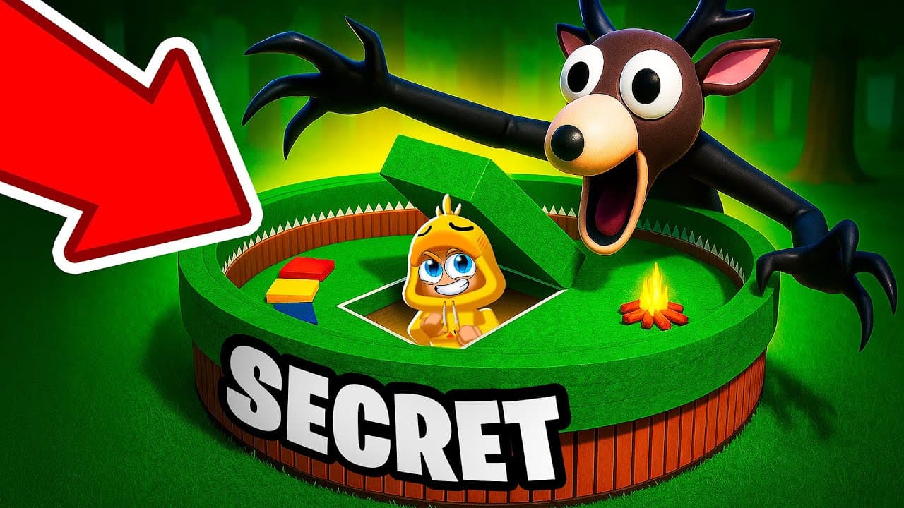 Ik BOUW Een GEHEIM KAMP In 99 NACHTEN In Het BOS! (Roblox)