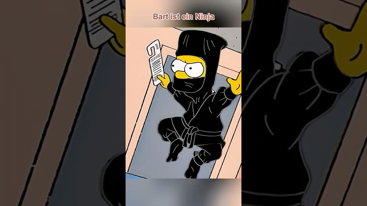 Bart ist ein Ninja#foryou #simpsons #shorts #movie