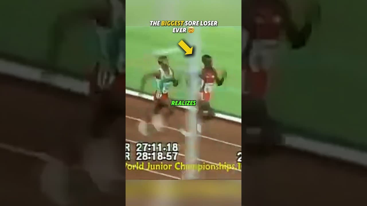 He hit him in the Race 🤯 | #trackandfield #athletics #reaction