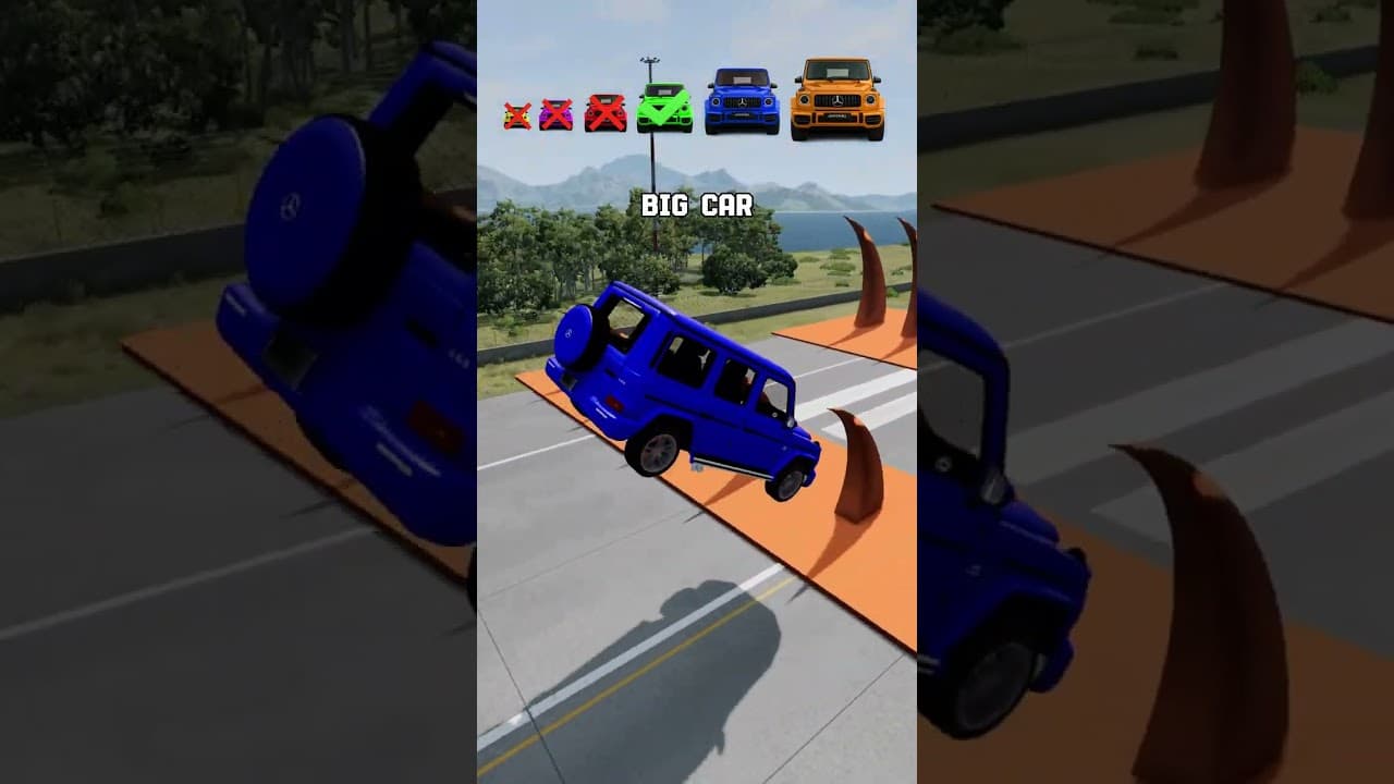 Big & Small Cars vs Big & Small Spikes