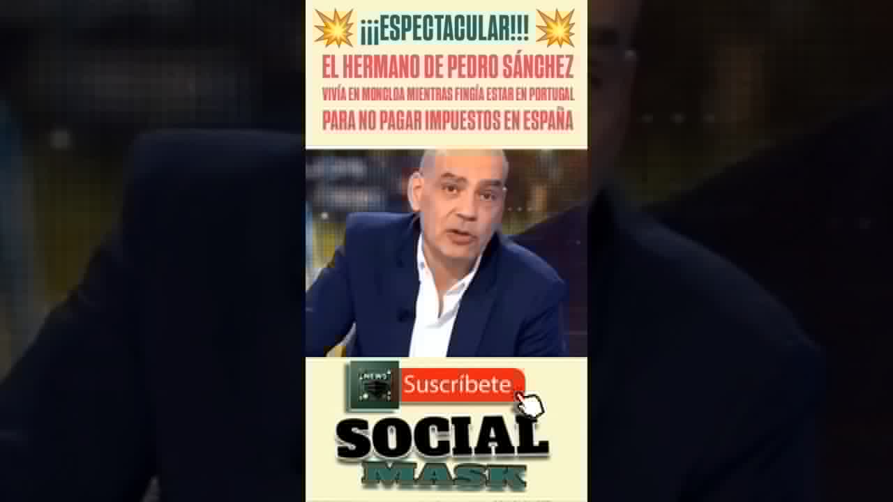 El HERMANO de SÁNCHEZ vivía en MONCLOA mientras fingía estar en PORTUGAL para no PAGAR IMPUESTOS 😱