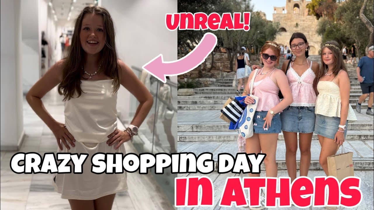 CRAZY Shopping & Sight Seeing Day In Athens! 