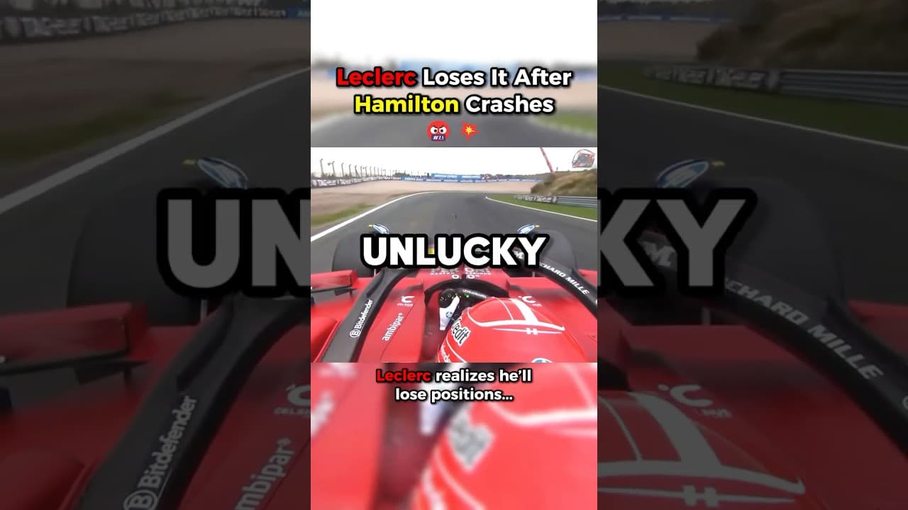 Leclerc Rages After Hamilton Crashes 😡