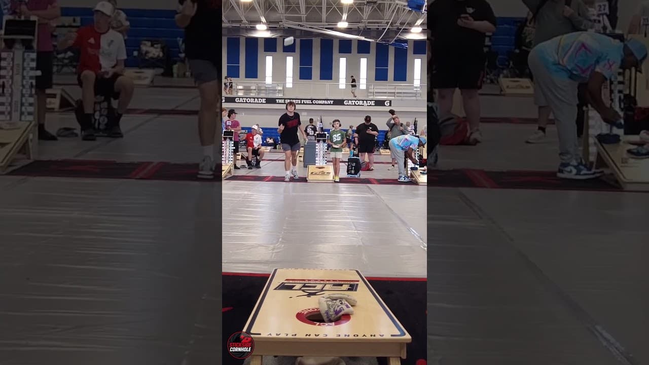 WHAT A COLLECT😱#cornhole #americancornholeleague #stickside #aclpro
