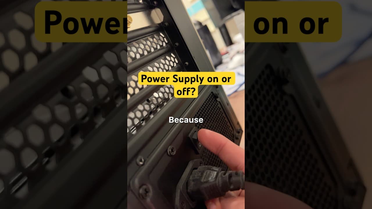 Should you turn off your PSU? #pcs #pc #pctips #techtok #pcsetup