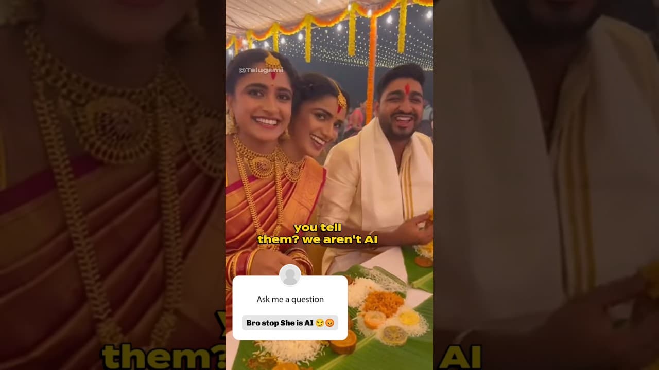They responded those who saying AI 😳❤️ #marriage #bride #groom