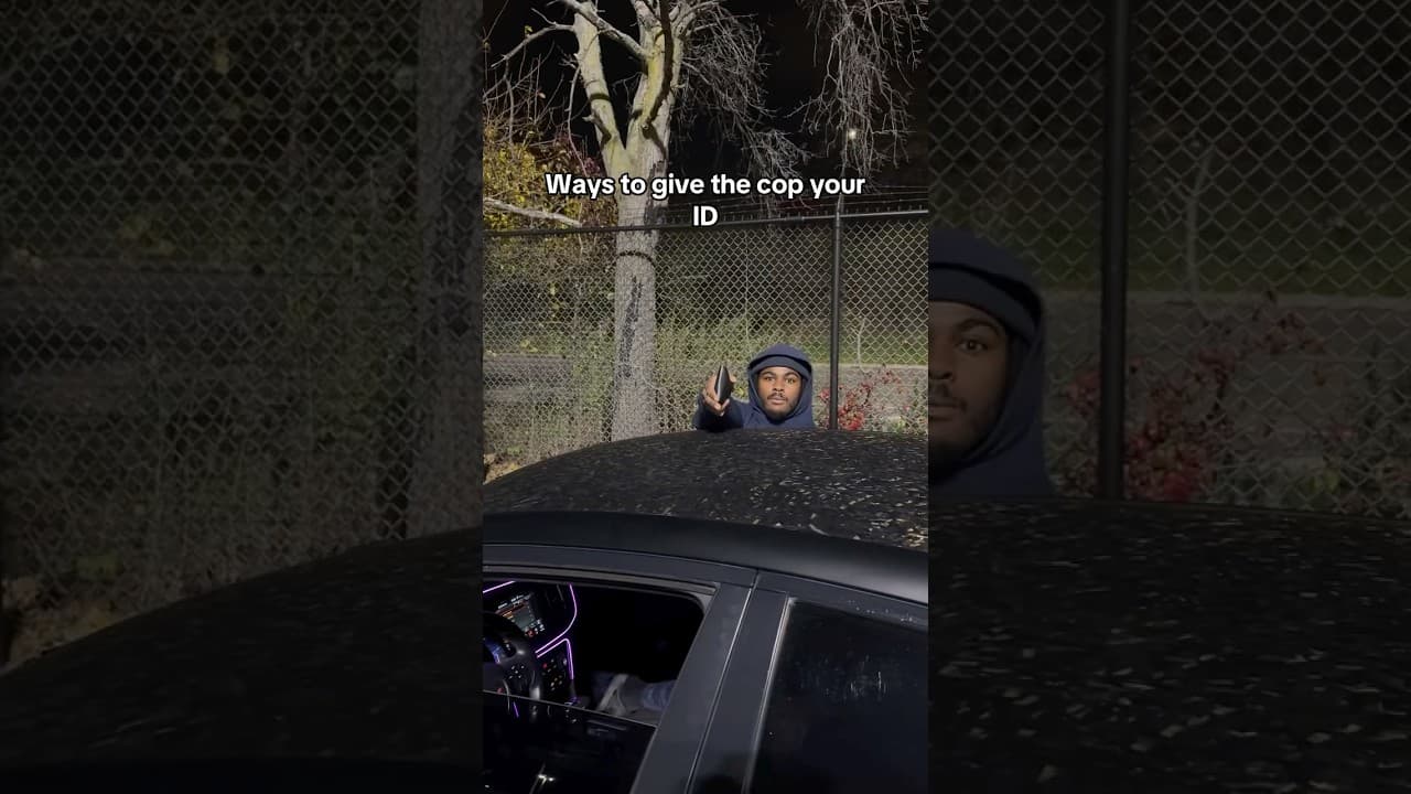 giving your license to cops 101 #trending #funny #viralvideo #cars #shorts #trending #relatable