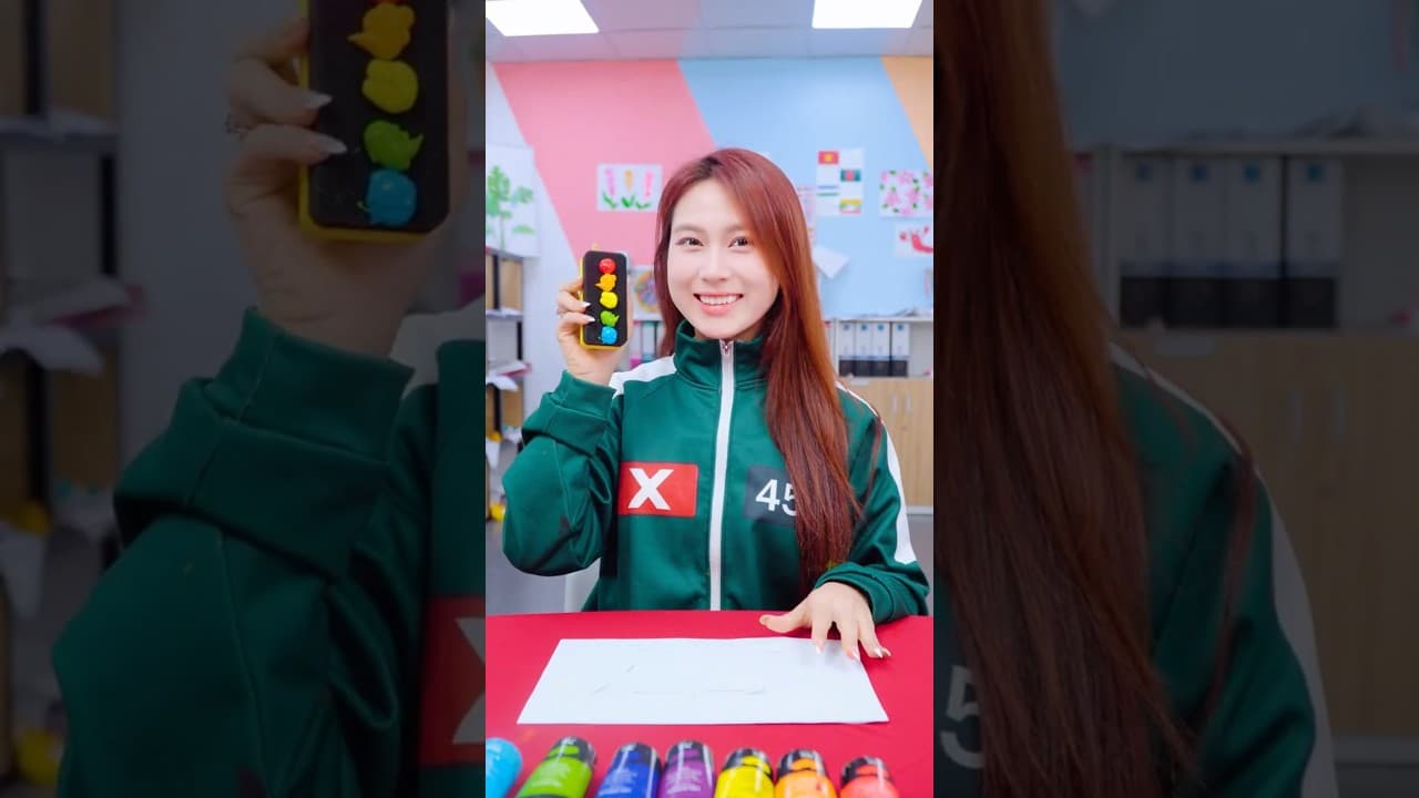 Genius appears when survival is on the line 🐙🌈 #anhchinh #squidgamchallenge #kpop