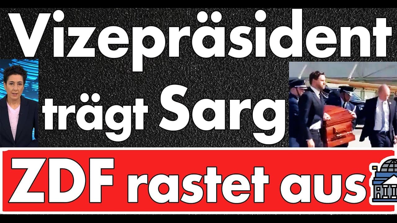 Vizepräsident überführt Leiche von Charlie Kirk mit Witwe – ZDF rastet aus und zeigt keinen Anstand!