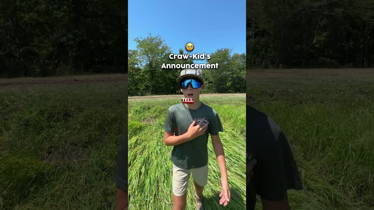Craw-Kid Has A Sad Announcement…