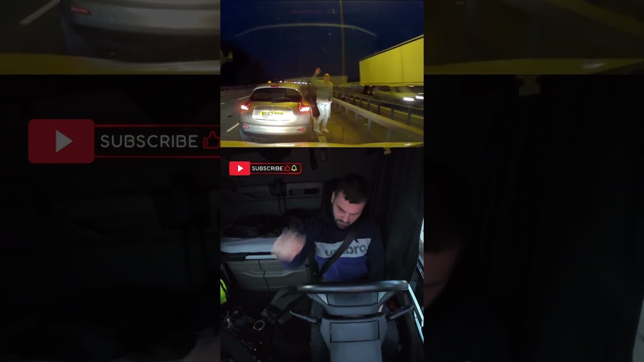 Crazy driver #trucker #road #trucker #reels #shorts