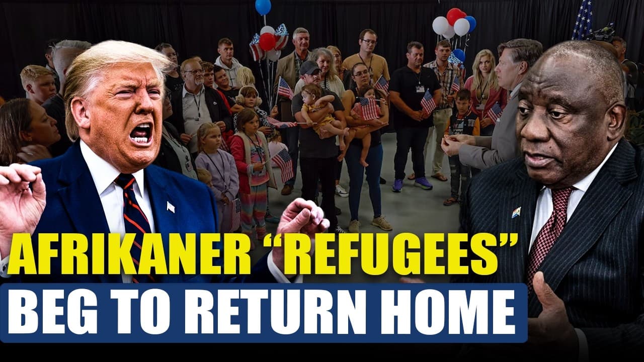 South Africa Exposes Afrikaners Given Citizenship By Trump Are SUFFERING Hard in the US