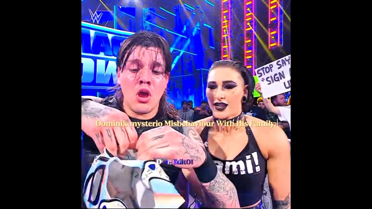 Dominik mysterio Misbehaviour With His Family 😮‍💨🥰||#wwe #shorts #shortsfeed #wweshorts #viralvideo