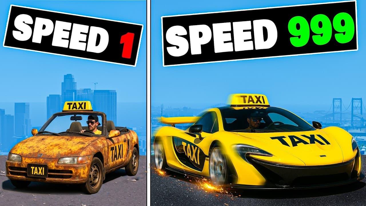 Upgrading from Slowest to Fastest Taxi in GTA 5