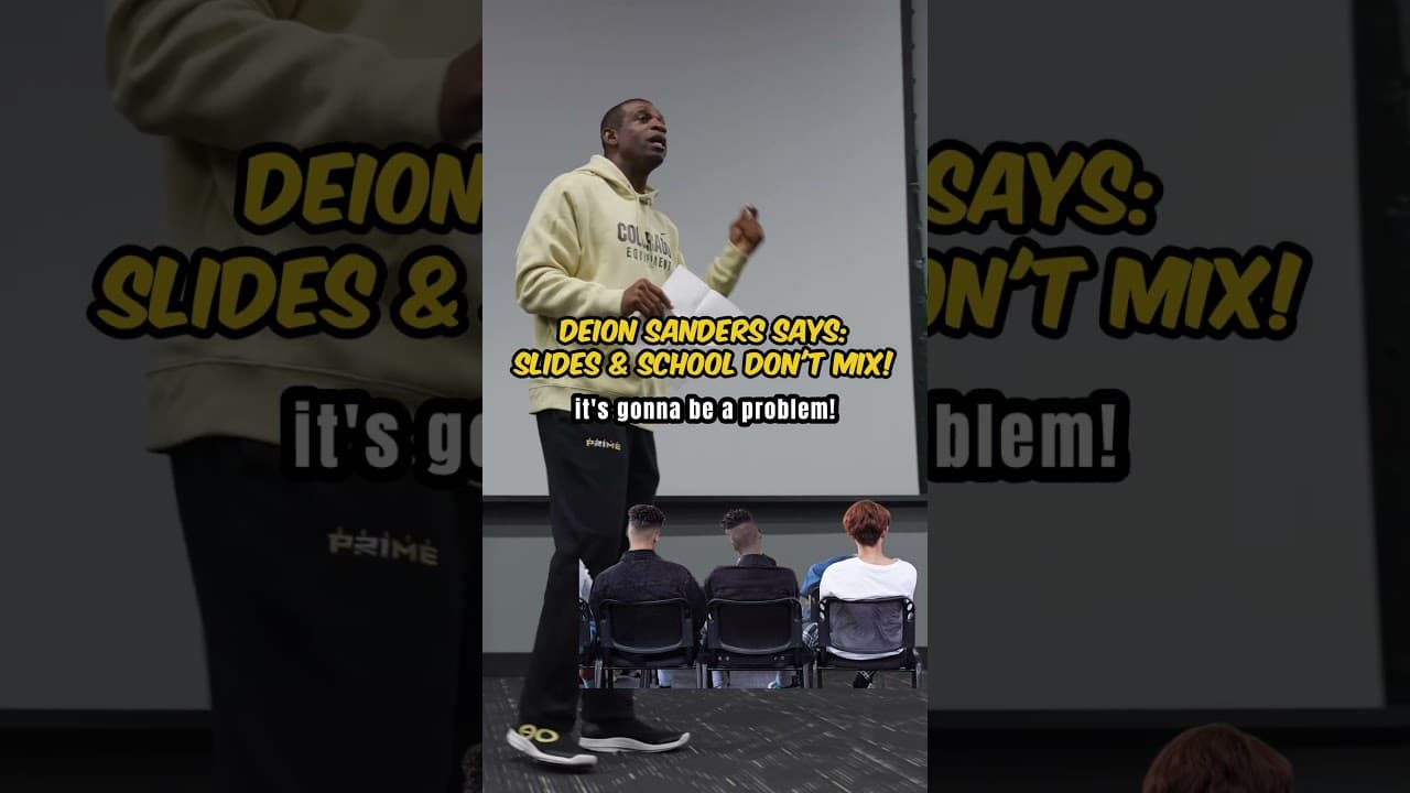 Deion says: Slides & School Don't Mix!💥