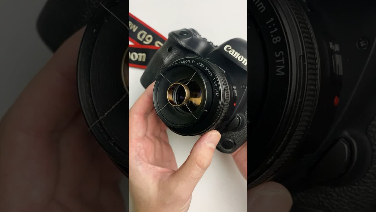 Gold ring camera filter