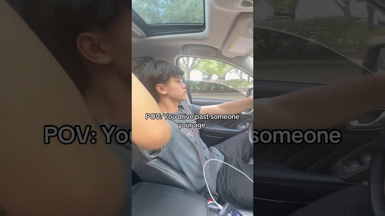 POV: Driving past someone your age 🤣