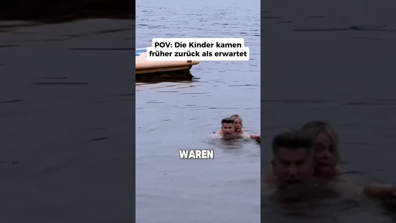 Sie haben ihre Eltern im Wasser erwischt 💀 #shorts