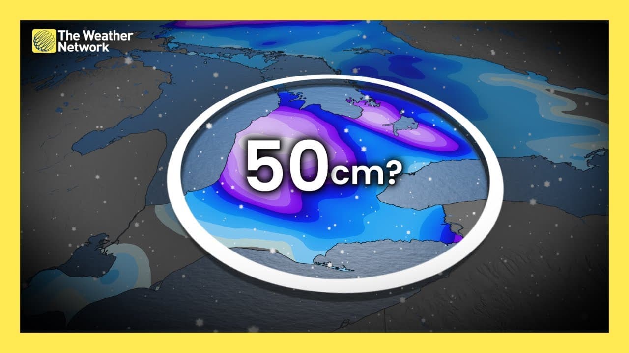 Up to 50 cm of Snow Forecast for Southern Ontario | #forecast