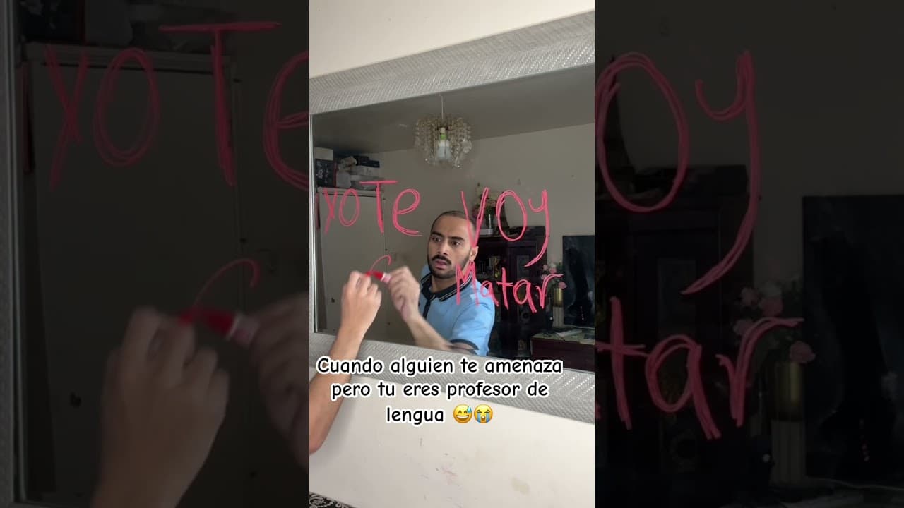 Amenaza mortal, gramática inmortal 😂✏️ #shorts