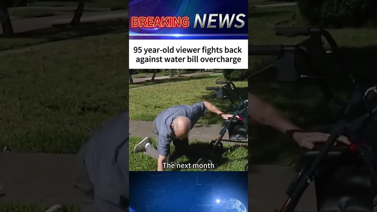 95-year-old viewer fights back against water bill overcharge.#news #breakingnews #shortsfeed