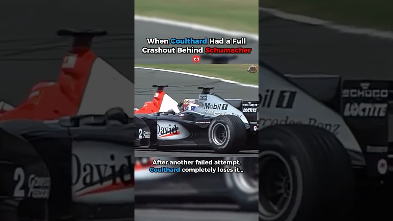 Coulthard’s Full Crashout Behind Schumacher 😡