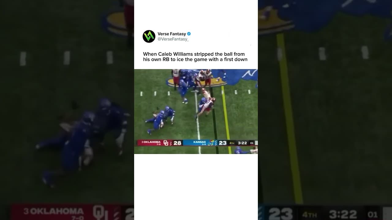Caleb Williams Took Matters Into His Own Hands at Oklahoma