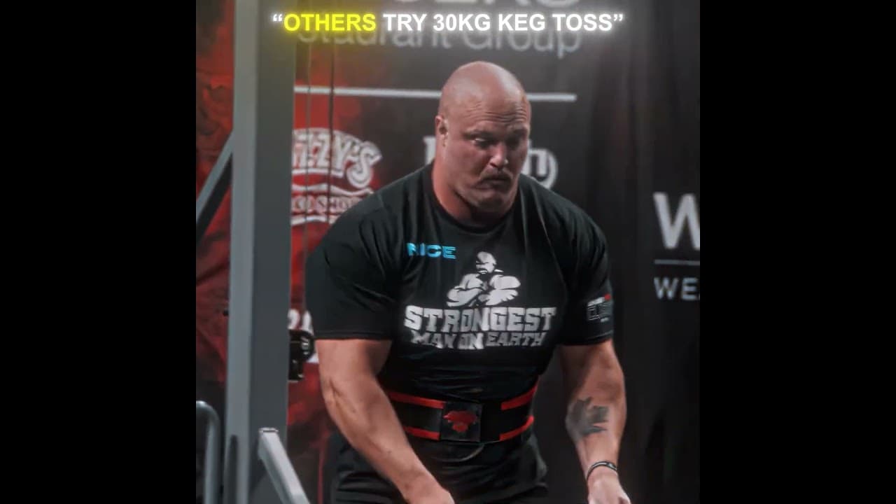 Others vs 30 KG Keg Toss #gym #strength #strongman #gymmotivation #motivation