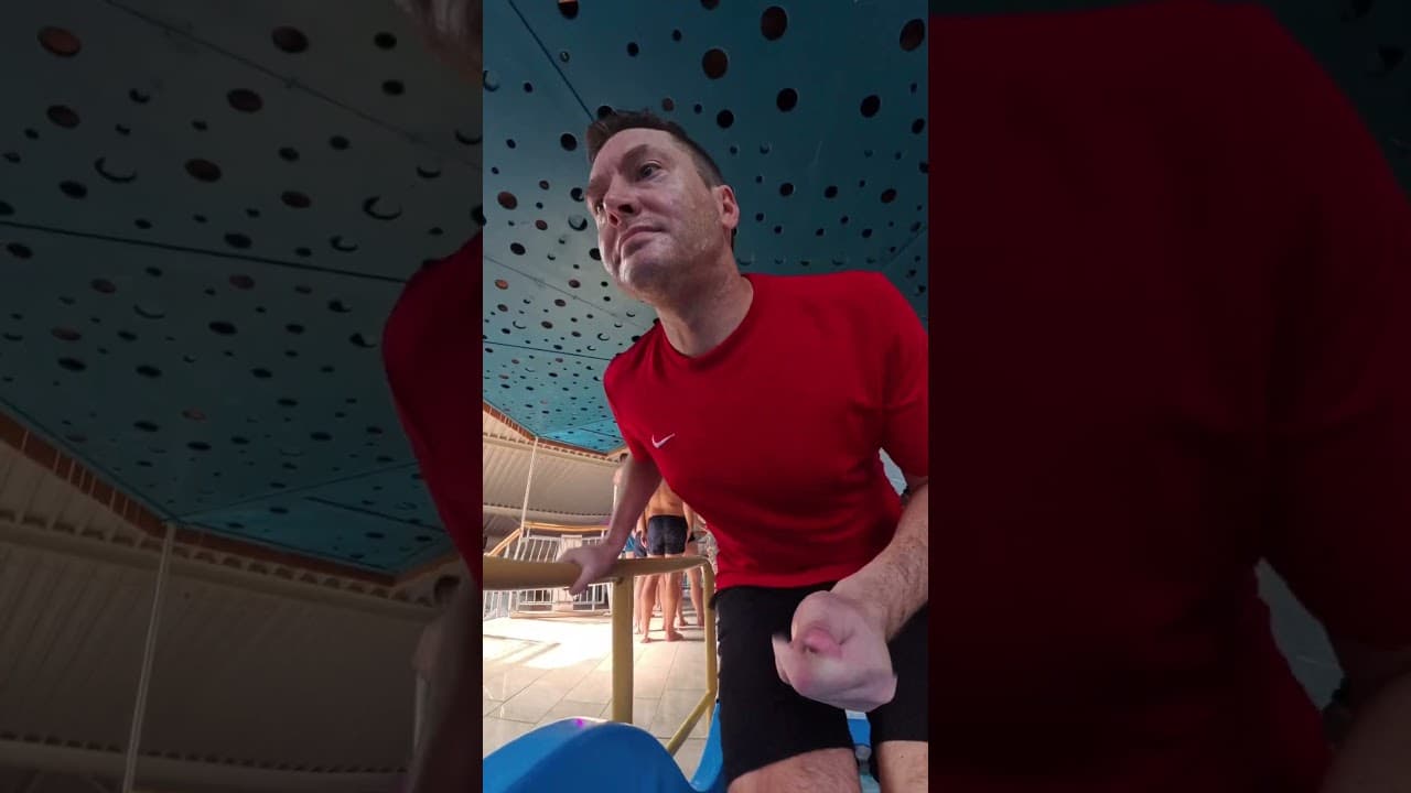 I Can't BELIEVE What I YELLED From The Top Of This DROP SLIDE! #shorts