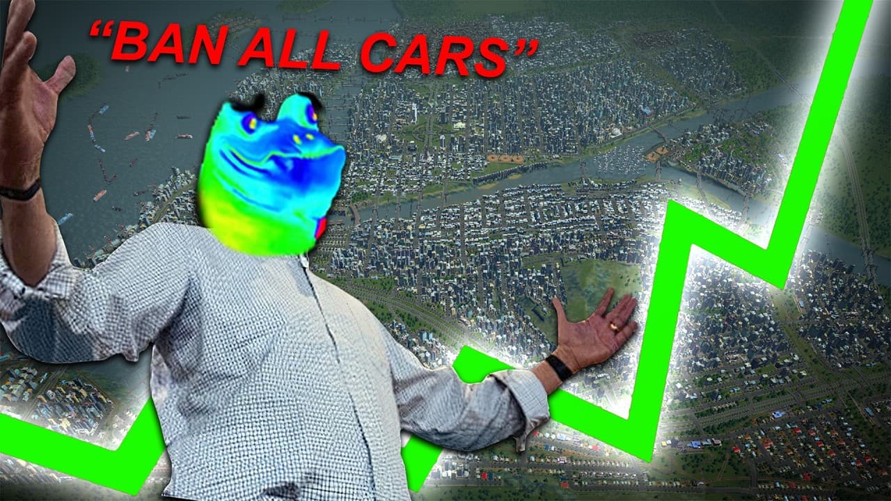 I Banned all cars in Cities Skylines 2