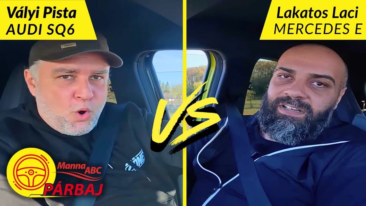 Vályi Pista vs. Lakatos Laci, Audi vs. Merci: KI A GYORSABB? - Check Engine Párbaj