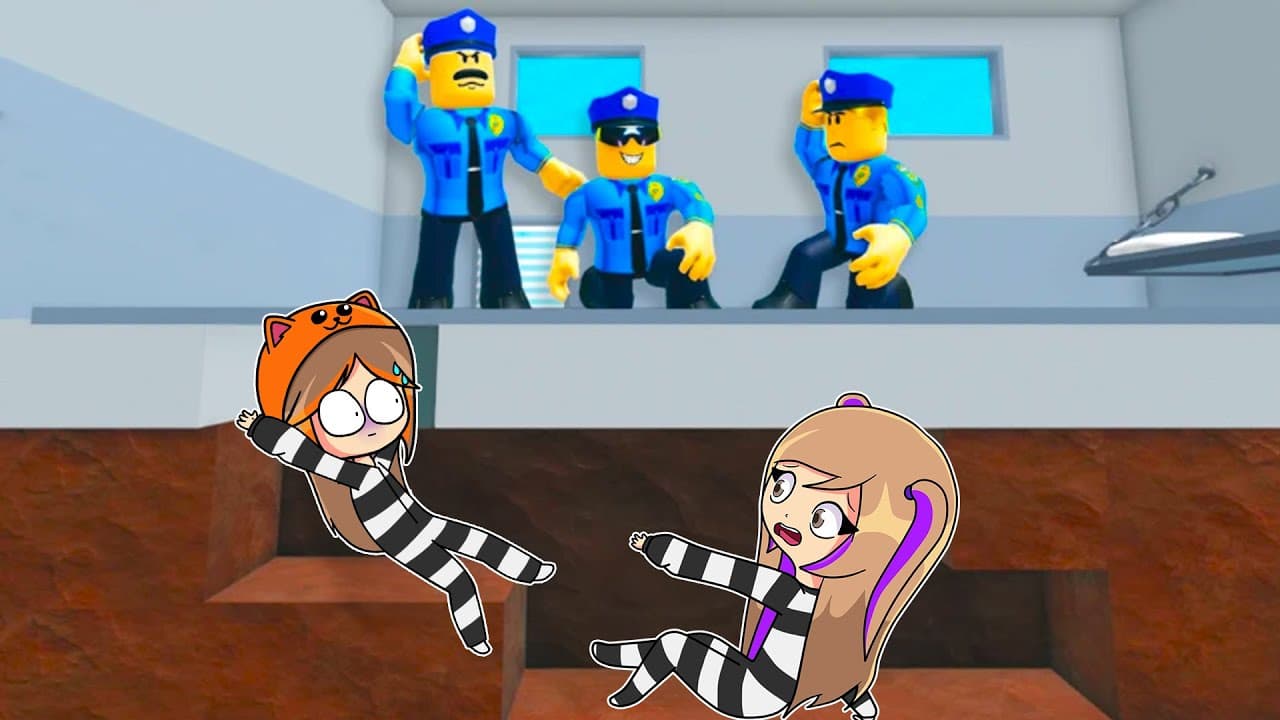 CAVAMOS para ESCAPAR de la PRISIÓN en Roblox con Mandarina