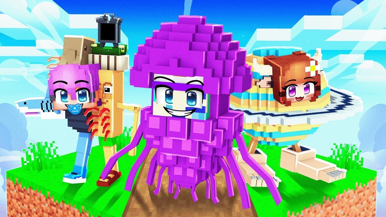 Surviving One SECRET BRAINROT Block in Minecraft...