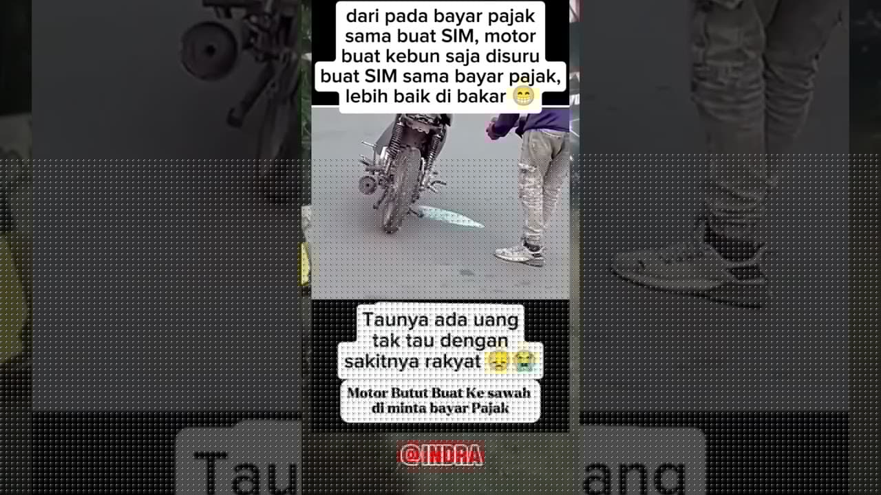 Motor Butut Buat Ke sawah di minta bayar Pajak #pajak #dpr #polisi