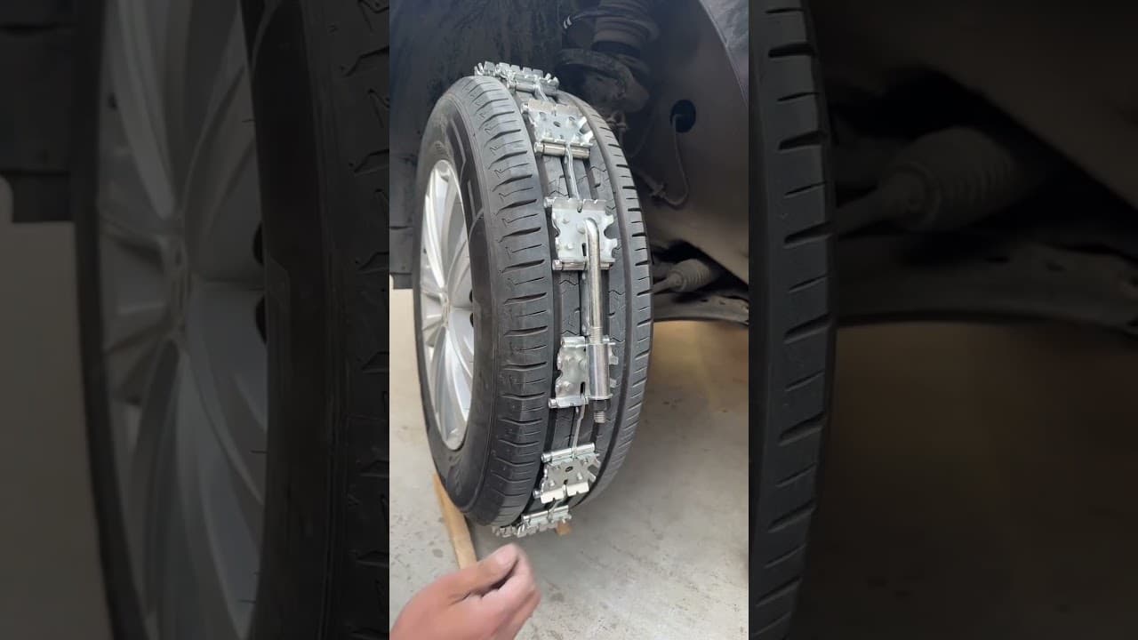 New steel 360-degree car snow chains, easy to install, multi-purpose choose one for